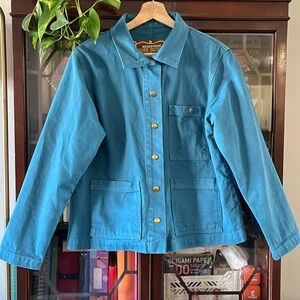Big Bud Press Denim Work Jacket Marine Blue XXS Cotton 14oz Denim